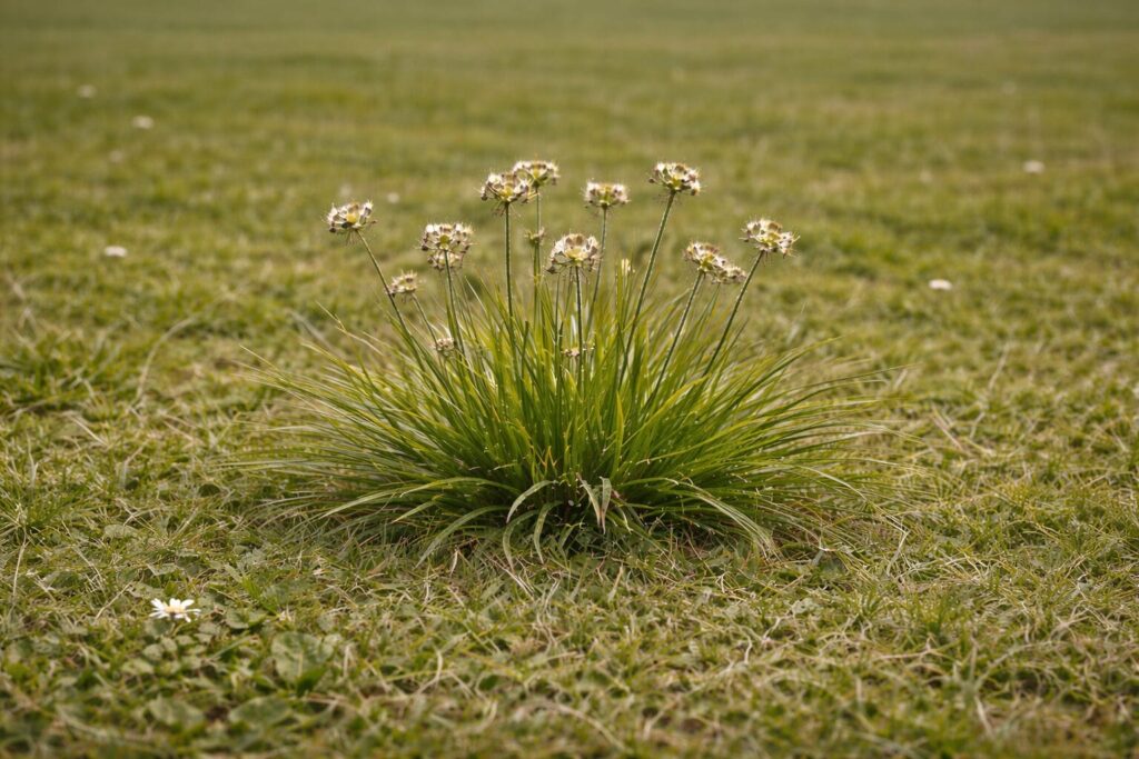 Veldbies herkennen - bredere bladeren met bleke zijdeachtige haren langs de randen
